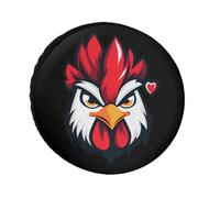 Angry Chicken Spare Tire Cover Waterproof Oxford Cloth Adjustable Foldable Wheel Protector