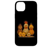 Angry Colorful Chicken Art, Crazy Chicken Family Funny Case for iPhone 14 Plus