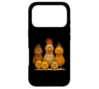 Angry Colorful Chicken Art, Crazy Chicken Family Funny Case for iPhone 17 Pro