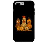 Angry Colorful Chicken Art, Crazy Chicken Family Funny Case for iPhone 7 Plus/8 Plus