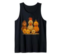 Angry Colorful Chicken Art, Crazy Chicken Family Funny Tank Top