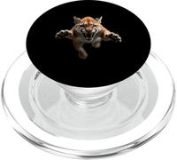 Angry Cougar Head Roaring Wild Animal Mountain Art PopSockets PopGrip for MagSafe