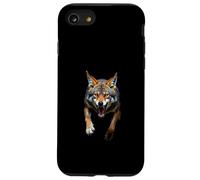 Angry Coyote Head Roaring Wild Animal Desert Art Case for iPhone SE (2020) / 7 / 8