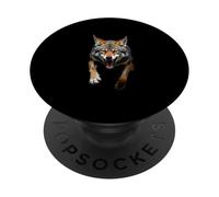 Angry Coyote Head Roaring Wild Animal Desert Art PopSockets Adhesive PopGrip