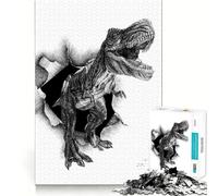 Angry Dino 1000 Piece Jigsaws Creative Skill Toy Tight Lock No Loose Pieces Bonding Activity for Loved Ones (50x75cm)