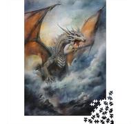 Angry Dragon 1000 Piece Jigsaw Puzzle for Adults, 52x38cm/1000pcs, Relaxing Screen-Free Hobby, Weekend Downtime And Time at Home