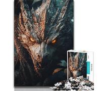 Angry Dragon Adult Jigsaw Puzzles 1000,Help The Brain Exercise Addictive Toys to Cultivate Patience Suitable for Couples 50x75cm