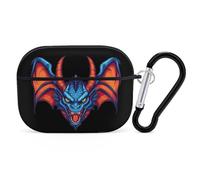 Angry Dragon Head With Horns Earphone Shell Compatible with AirPod Pro Black-style