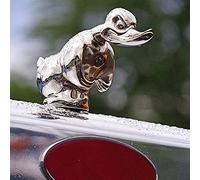 Angry Duck Cooler Figure Car Emblem Cool Duck Car Decoration Accessories Convoi Cooler Figure for Truck (Color : Silver)