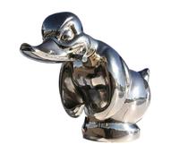 Angry Duck Hood Ornament,resin Car Emblem Convoy Hood Ornaments For Trucksdecor For The Inside Or Outside The Car,7inch [jkw] Silver