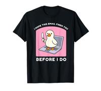 Angry Duck Meme Funny Email Humor Design T-Shirt