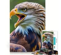 Angry Eagle Jigsaw Puzzle1000 Pieces Mind Train Fun Clean Cut Sturdy Components Captivating Leisure for Cozy Indoors (38x26cm)