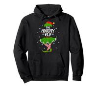 Angry Elf Christmas Family Girls Women Elf Squad Xmas Pullover Hoodie