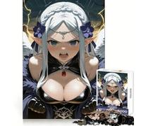 Angry Elf Girl with Wings 1000 Piece Jigsaw Puzzle for Adults Logical Think Soft Distraction Seamless Lock Festive Present (38x26cm)