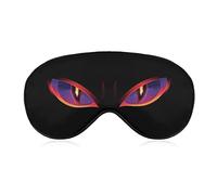 Angry Evil Eyes Sleep Mask Blindfold Red and Purple Color Adjustable Super-Smooth Soft Eye Mask Cover for Men Women Travel and Nap