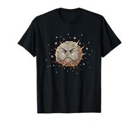 Angry Exploding Asteroid Funny Space Meteor T-Shirt