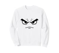 Angry Face Expression Design Grumpy Mood Face Frustrated Day Sweatshirt