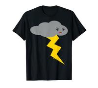 Angry Face Thunder Cloud With Lighting T-Shirt