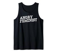 Angry Feminist Empowerment Slogan Women's Rights Tank Top