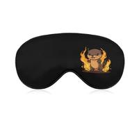 Angry Fire Otter Comfortable Sleep Eye Mask Soft Covers for Sleeping with Adjustable Strap