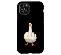Angry Goose Flipping The Bird Funny Middle Finger Viral Meme Case for iPhone 11 Pro