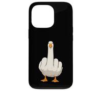 Angry Goose Flipping The Bird Funny Middle Finger Viral Meme Case for iPhone 13 Pro