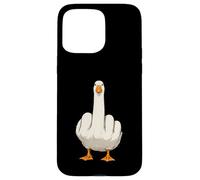 Angry Goose Flipping The Bird Funny Middle Finger Viral Meme Case for iPhone 15 Pro Max
