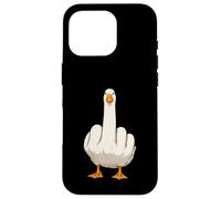 Angry Goose Flipping The Bird Funny Middle Finger Viral Meme Case for iPhone 16 Pro