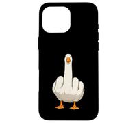 Angry Goose Flipping The Bird Funny Middle Finger Viral Meme Case for iPhone 16 Pro Max