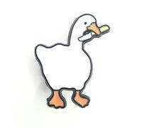 Angry Goose Knife Evil Meme Game Funny Metal Pin Badge HONK!