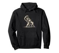 Angry Gorilla Face Growling Scary Silverback Gorilla Pullover Hoodie