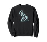 Angry Gorilla Face Growling Scary Silverback Gorilla Sweatshirt