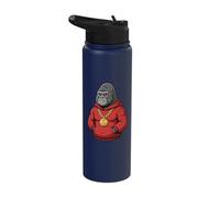Angry Gorilla Money Growling Scary Silverback Gorilla Stainless Steel Insulated Water Bottle