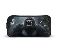 Angry Gorilla Pencil Case - Large Aesthetic Makeup Bag Multi-Purpose Pencil Pouch Cute Cosmetic Bag with Zipper Closure for Office, Home, Study & Travel