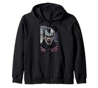 Angry Gothic Vampire Zip Hoodie