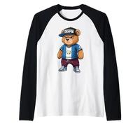 Angry Guatemalan Bear Unapologetically Chapin Urban Raglan Baseball Tee