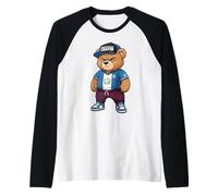 Angry Guatemalan Bear Unapologetically Chapin Urban Raglan Baseball Tee