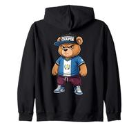 Angry Guatemalan Bear Unapologetically Chapin Urban Zip Hoodie