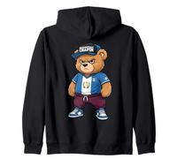 Angry Guatemalan Bear Unapologetically Chapin Urban Zip Hoodie