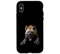 Angry Hyena Head Roaring Wild Animal Safari Art Case for iPhone X/XS