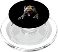 Angry Hyena Head Roaring Wild Animal Safari Art PopSockets PopGrip for MagSafe
