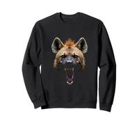 Angry Hyena Head Roaring Wild Animal Safari Art Sweatshirt