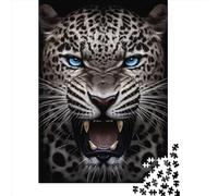 Angry Jaguar Face Animal Puzzle for Teenagers 1000 Pieces Puzzle Brain Teaser Puzzles For Adults 1000pcs (75x50cm)