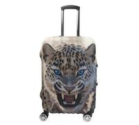 Angry Leopard Personalized Luggage Case Cover Protective Suitcase Covers Washable Bag Protector for Travel L
