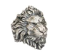 Angry Lion 925 Sterling Silver Ring Biker Punk Jewellery TA383A 3 Models UK Size N½~Z6 (Model S, UK N½(54.4mm))