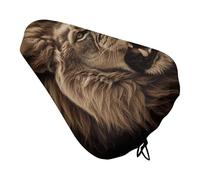 Angry Lion Bike Seat Rain Cover Waterproof Dustproof Bikes Saddle Cushion Soft Bicycle Seat Pad Covers with Drawstring for Men Women