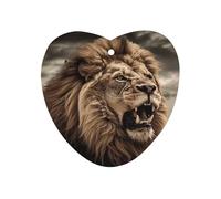 Angry Lion Car Air Freshener Hanging, Long Lasting Scented Car Aromatherapy Tablets, Love form Fragrance Scented Cards for Vehicles, Bedroom, Wardrobe Gray-style