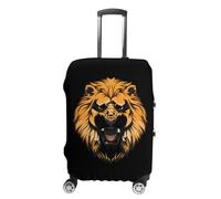 Angry Lion Head Luggage Cover Travel Suitcase Protector Anti-Scratch Suitcase Cover M