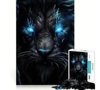 Angry Lion King Jigsaw for Teenagers 1000 Pieces Memory Fun Game Smooth Burr Free Surface Birthday Gift Brain Teaser Toy (50x75cm)