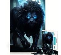 Angry Lion King Jigsaw Puzzles for Adults 1000 Think Boost Game Precise Interlock Structure Easy to Learn Family Enjoyment (38x26cm)